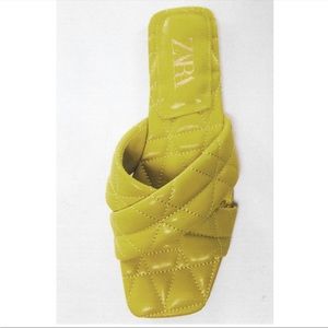 Lime Green Quilted (Looks like Balenciaga) “flats” size 8